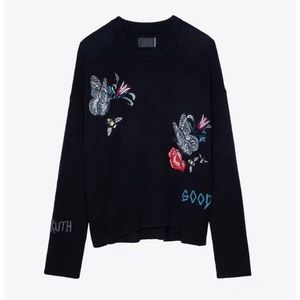 Zadig Voltaire Markus intarsia cashmere Pullover sweater